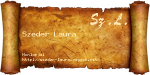 Szeder Laura névjegykártya